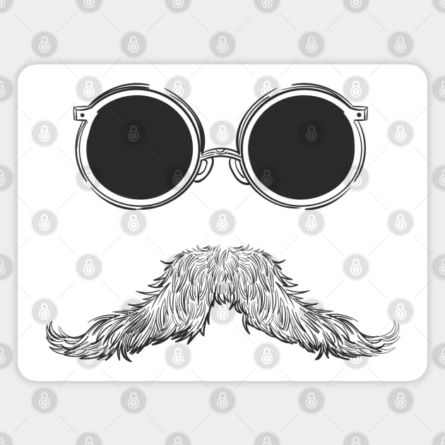 Hipster Style Sticker by turkyilmazdesigns